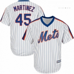 Toddler Majestic New York Mets 45 Pedro Martinez Replica White Alternate Cool Base MLB Jersey