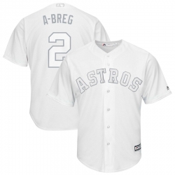 Astros 2 Alex Bregman ABreg White 2019 Players Weekend Player Jersey