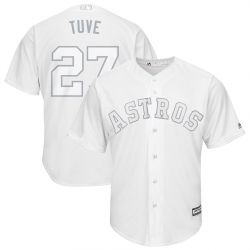Astros 27 Jose Altuve Tuve White 2019 Players Weekend Player Jersey