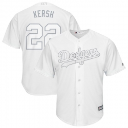 Dodgers 22 Clayton Kershaw Kersh White 2019 Players Weekend Player Jersey