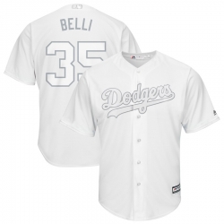 Dodgers 35 Cody Bellinger Belli White 2019 Players Weekend Player Jersey