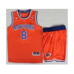 New York Knicks 8 JR Smith Orange Revolution 30 Swingman NBA Jerseys Shorts Suits