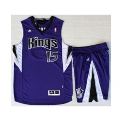 Sacramento Kings 15 DeMarcus Cousins Purple Revolution 30 Swingman Suits