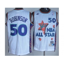 San Antonio Spurs 50 David Robinson White 95 All Star NBA Jerseys