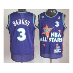 nba 95 all star #3 barros purple