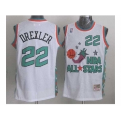 NBA 96 All Star #22 Drexler White Jerseys