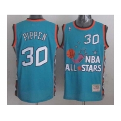 NBA 96 All Star #30 Pippen Blue Jerseys