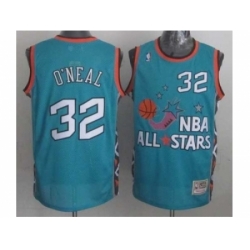 NBA 96 All Star #32 Oneal Blue Jerseys