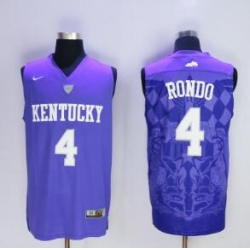 Ncaa Rajon rondo Kentucky wildcats college basketball jersey