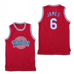 Tune Squad Space Movie jersey Red 6 Lebron James