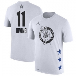 Celtics 11 Kyrie Irving White 2019 NBA All Star Game Men's T Shirt