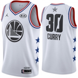 Golden State Warriors 30 Stephen Curry White 2019 NBA All Star Game Jordan Brand Swingman Jersey