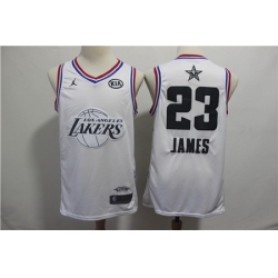 Lakers 23 Lebron James White 2019 NBA All Star Game Jordan Brand Swingman Jersey