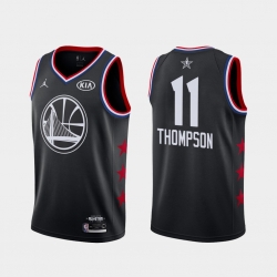 Men Warriors #11 Klay Thompson 2019 All-Star Game Jersey Black