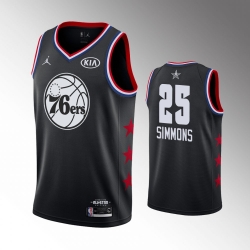 Men's Philadelphia 76ers Ben Simmons Jordan Brand Black 2019 NBA All-Star Game Finished Swingman Jersey