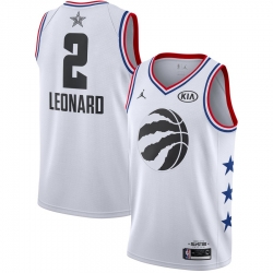 Men's Toronto Raptors Kawhi Leonard Jordan Brand White 2019 NBA All-Star Game Finished Swingman Jersey