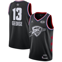 Thunder #13 Paul George Black Basketball Jordan Swingman 2019 All Star Game Jersey