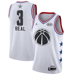 Wizards #3 Bradley Beal White Basketball Jordan Swingman 2019 All Star Game Jersey