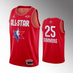 76ers 25 Ben Simmons Red 2020 NBA All Star Jordan Brand Swingman Jersey