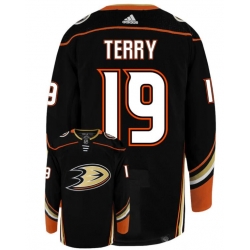 Anaheim Ducks #19 Troy Terry Black Home Authentic Stitched NHL Jersey