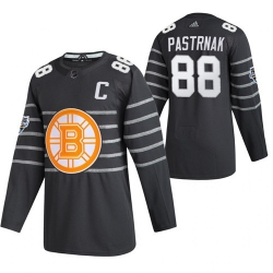 Bruins 88 David Pastrnak Gray 2020 NHL All Star Game Adidas Jersey
