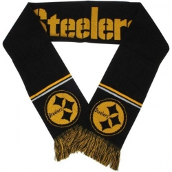 NFL Pittsburgh Steelers Black Yellow Team Colour Scarf