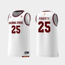 Men Arizona State Sun Devils Grant Fogerty White Replica College Basketball Jersey