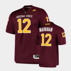 Men Arizona State Sun Devils Kejuan Markham College Football Maroon Premier Jersey