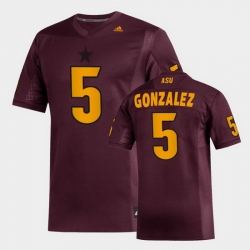 Men Arizona State Sun Devils Zane Gonzalez Replica Maroon Football Jersey