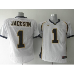 Golden Bears #1 DeSean Jackson White Embroidered NCAA Jersey