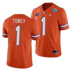 Florida Gators Kadarius Toney Orange 2020 Cotton Bowl Classic College Football Jersey