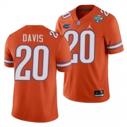 Florida Gators Malik Davis Orange 2020 Cotton Bowl Classic College Football Jersey