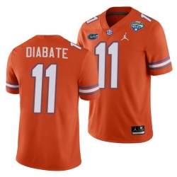 Florida Gators Mohamoud Diabate Orange 2020 Cotton Bowl Classic College Football Jersey