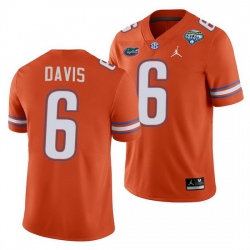 Florida Gators Shawn Davis Orange 2020 Cotton Bowl Classic College Football Jersey