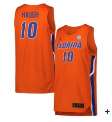 Men Florida Gators  10 Thomas Haugh Orange Limited College Basketball Jersey