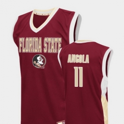 Men Florida State Seminoles Braian Angola Red Fadeaway College Basketball Jersey