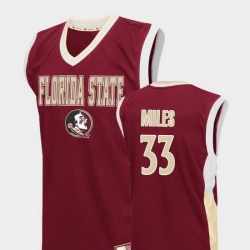 Men Florida State Seminoles Will Miles Red Fadeaway College Basketball Jersey