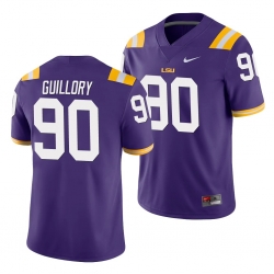 LSU Tiger Jacobian Guillory Purple Game Men'S Jersey