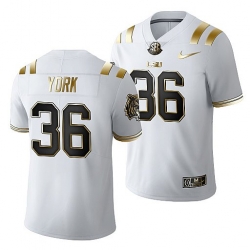 Lsu Tigers Cade York 2021 22 Golden Edition Limited Football White Jersey