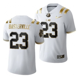 Lsu Tigers Micah Baskerville 2021 22 Golden Edition Limited Football White Jersey