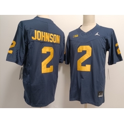 Michigan Wolverines  #2 Will Johnson Navy F U S E Jersey