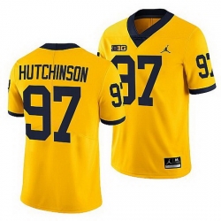 Michigan Wolverines Aidan Hutchinson Maize College Football Men Jersey