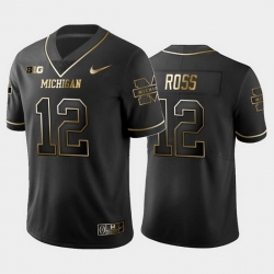 Michigan Wolverines Josh Ross Black 2019 Golden Edition Men'S Jersey