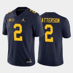 Michigan Wolverines Shea Patterson Navy Home Men'S Jersey