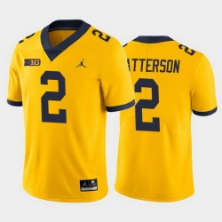 Michigan Wolverines Shea Patterson Yellow Alternate Men'S Jersey