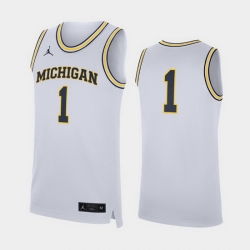 Michigan Wolverines White Replica Men'S Jersey