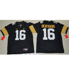 Hawkeyes #16 C  J  Beathard Black Stitched NCAA Jersey