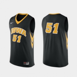 Men Iowa Hawkeyes Black Replica College Basketball Nike Jersey