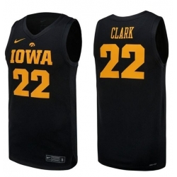 Men Iowa Hawkeyes Caitlin #22 Clark Black Jersey