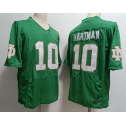 Men Notre Dame Fighting Irish Joe Montana #10 Green 2023 Stitched Jersey